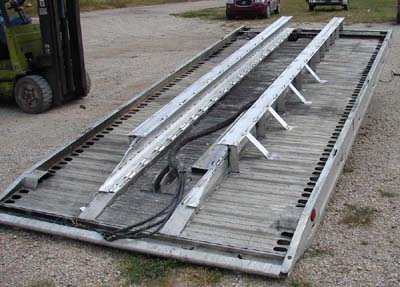 Repaired Aluminum Car Hauler Bed