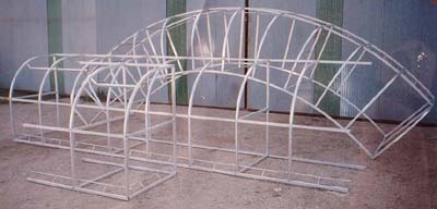 Section of Round Aluminum Awning Frame